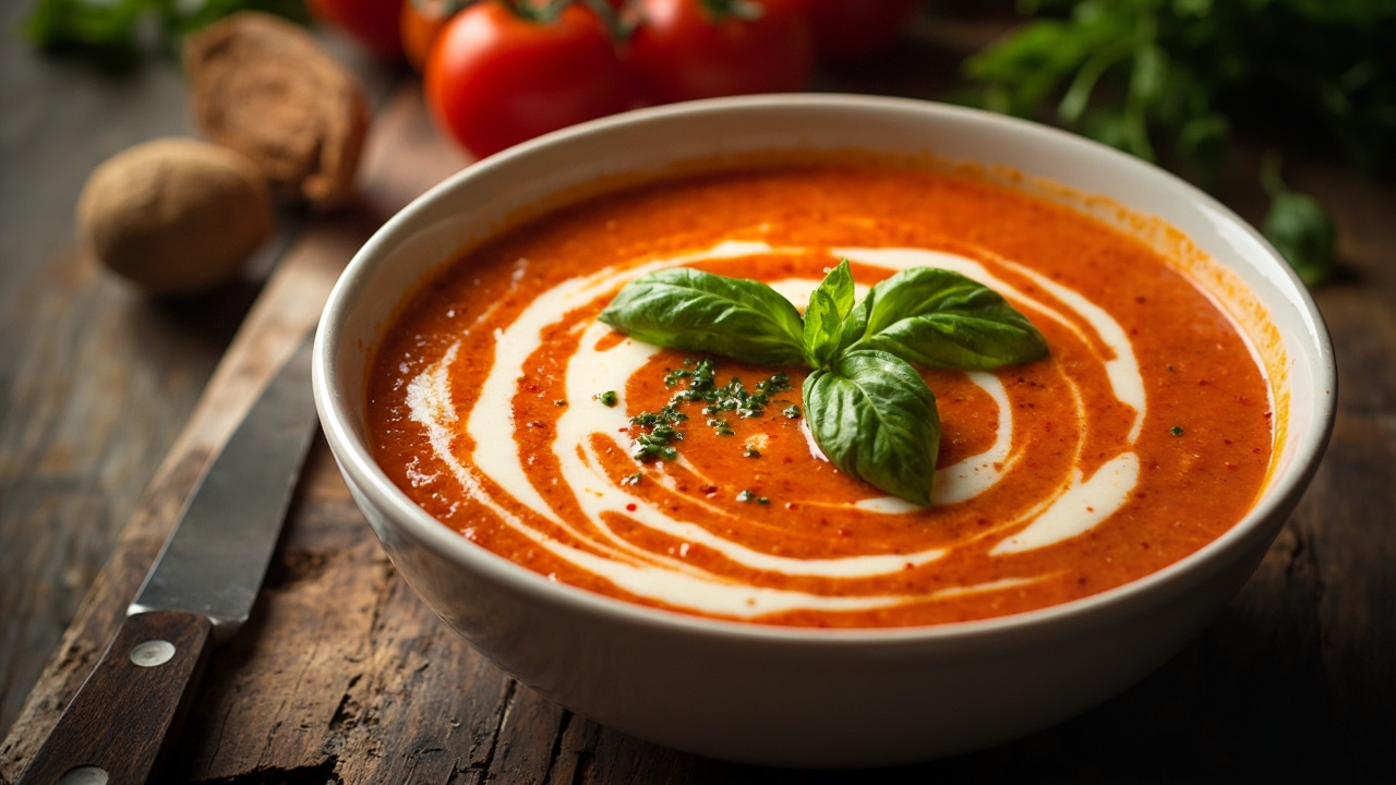 طرز تهیه سوپ گوجه و پنیر؛ سوپ داغ و خوشمزه برای روزهای سرد